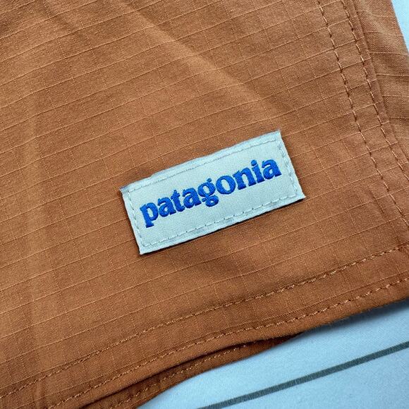 Patagonia Shorts Mens 31 Orange Home Waters Hybrid Athletic Ripstop Beach Active - Picture 6 of 12
